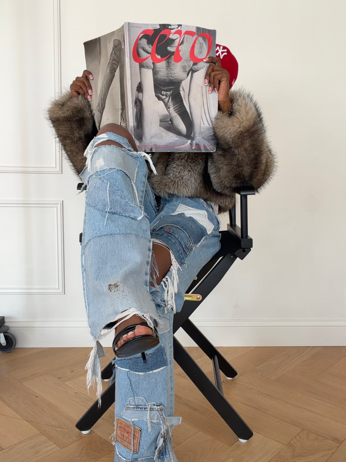 Framed Denim Jeans